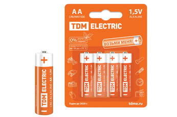   LR6 AA Alkaline 1,5V BP-4 TDM SQ1702-0003