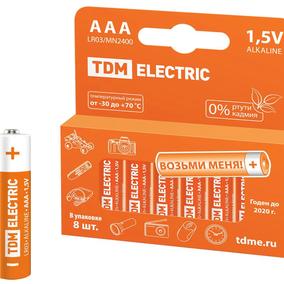   LR03 AAA Alkaline 1,5V PAK-8 TDM SQ1702-0004