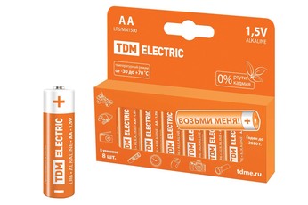   LR6 AA Alkaline 1,5V PAK-8 TDM SQ1702-0009