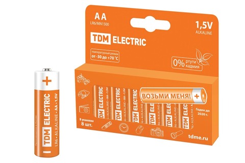   LR6 AA Alkaline 1,5V PAK-8 TDM