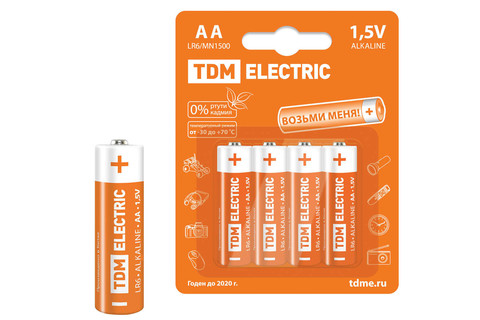   LR6 AA Alkaline 1,5V BP-4 TDM