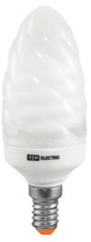 Лампа энергосберегающая КЛЛ-СT-11 Вт-2700 К–Е14 TDM (витая свеча) (mini) Лампа энергосберегающая КЛЛ-СT-11 Вт-2700 К–Е14 TDM (витая свеча) (mini)