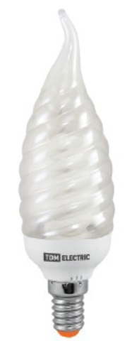 Лампа энергосберегающая КЛЛ-СTW-11 Вт-4000 К–Е14 TDM (витая свеча на ветру) (mini) Лампа энергосберегающая КЛЛ-СTW-11 Вт-4000 К–Е14 TDM (витая свеча на ветру) (mini)