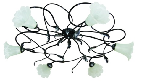 Люстра НПБ-23-03-6х40 «Ажур» черный с серебром 6х40Вт E14 TDM Люстра НПБ-23-03-6х40 «Ажур» черный с серебром 6х40Вт E14 TDM