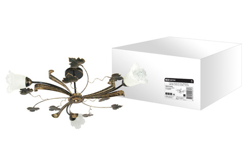 Люстра НСБ-02-01-3х40 «Модена» черный с золотом 3х40Вт E14 TDM Люстра НСБ-02-01-3х40 «Модена» черный с золотом 3х40Вт E14 TDM