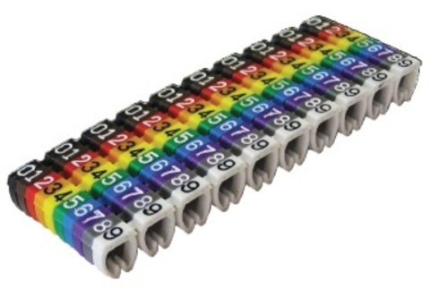 Маркеры наборные – комплект цифр («0»-«9») 4  мм2 (100 шт.) TDM Маркеры наборные – комплект цифр («0»-«9») 4  мм2 (100 шт.) TDM